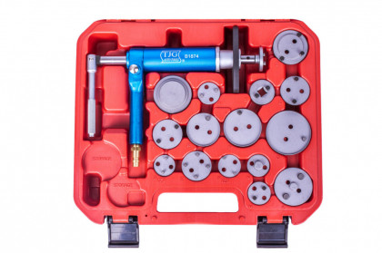 Pneumatická sada 16 ks pro zatlačení brzdových pístků - H2412
