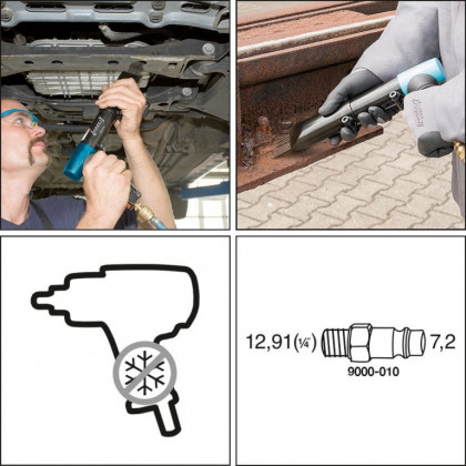 Pneumatický jehlový oklepávač (odrezovač) 9035-5 HAZET - HA132355