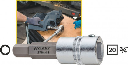 Hlavice s bitem HEX 3/4" S14 Hazet 2784-14 - HA155583