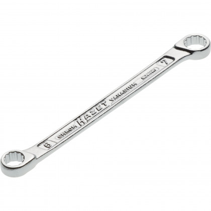 Oboustranný očkový klíč 610N - 6x7 Hazet (HA024940)