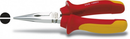 Rovné půlkulaté kleště 160 mm Hazet VDE - HA006397 (1841AVDE-22)