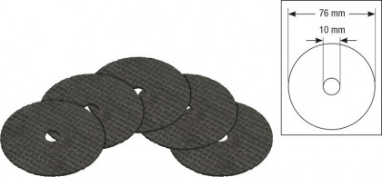 Sada rozbrušovacích kotoučů, Hazet - 9033-010/5