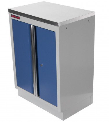 Celokovová dílenská skříňka PROFI BLUE dvoukřídlá 680x458x910 mm - MTGC1300