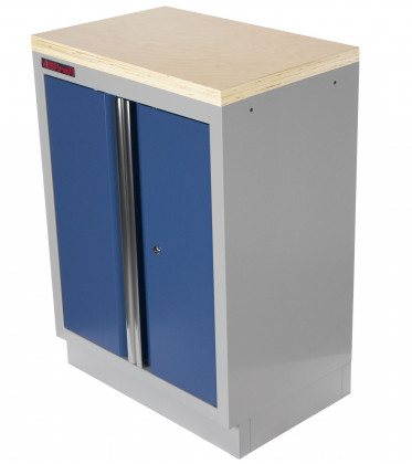 Celokovová dílenská skříňka PROFI BLUE dvoukřídlá 680x458x910 mm - MTGC1300