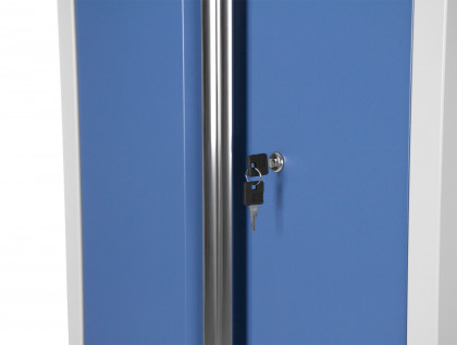 Celokovová dílenská skříňka PROFI BLUE dvoukřídlá 680x458x910 mm - MTGC1300