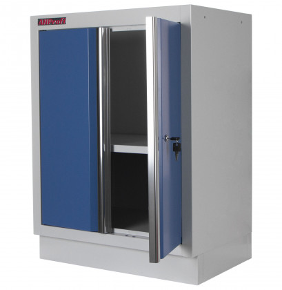 Celokovová dílenská skříňka PROFI BLUE dvoukřídlá 680x458x910 mm - MTGC1300
