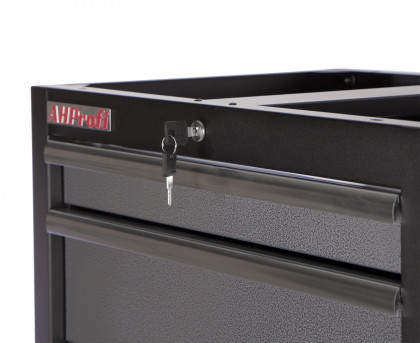 Celokovová dílenská skříňka PROFI se 4-mi šuplíky 680x458x910 mm - TGC1304