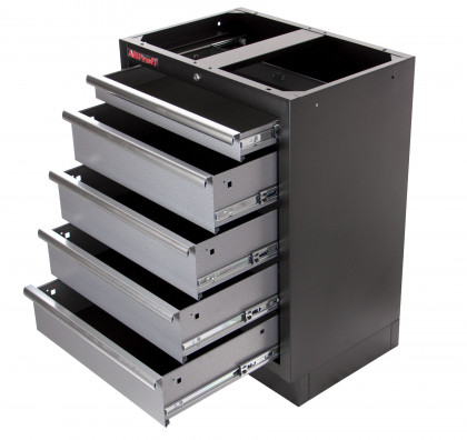 Celokovová dílenská skříňka PROFI s 5-ti šuplíky 680x458x910 mm - TGC1305