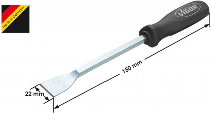 Plochá škrabka s rukojetí VIGOR V1213