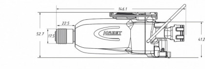 Pneumatický bitový rázový šroubovák 1/4", 9010TB Hazet - HA203604