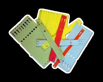 Červené papírové visačky na klíče XL 500 ks - 434030084