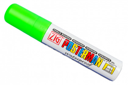 Fixy na sklo Posterman voděodolné - 15 mm - zelená fl. - 458040030