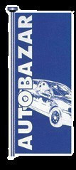 Vlajka AUTOBAZAR - bílo/červená - 125200210