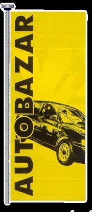 Vlajka AUTOBAZAR - bílo/červená - 125200210