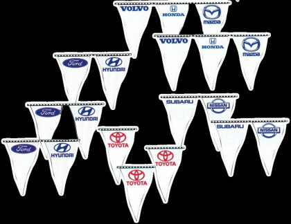 Praporky Dealerské - 30x45cm - 18 m - Suzuki - 144290047