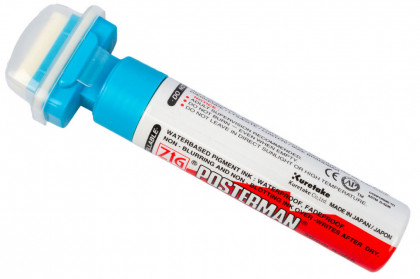 Fixy na sklo Posterman voděodolné- 30 mm - modrý sv. - 458010035