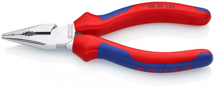 Kombinované úzké ploché kleště chromované 145 mm  - 0825145