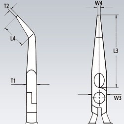Půlkulaté kleště s břity 160 mm  - 2521160