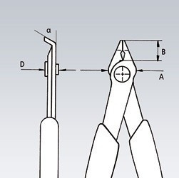 Boční štípací kleště Electronic Super Knips ® 125 mm  - 7823125