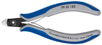 Přesné boční štípací kleště na elektroniku brunýrované 120 mm  - 7922120