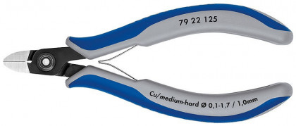 Přesné boční štípací kleště na elektroniku brunýrované 125 mm  - 7922125