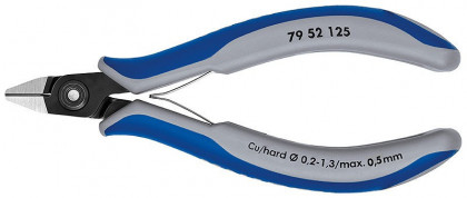 Přesné boční štípací kleště na elektroniku brunýrované 125 mm  - 7952125