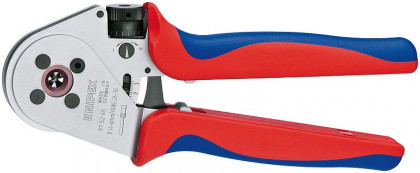 Čtyřtrnové krimpovací kleště pro soustružené kontakty chromované 230 mm  - 975265