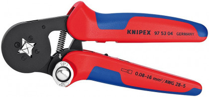 Samonastavitelné kleště pro lisování kabelových koncovek brunýrované 180 mm  - 975304
