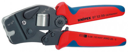 Samonastavitelné kleště pro lisování kabelových koncovek brunýrované 190 mm  - 975309
