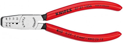 Krimpovací kleště na koncové dutinky potaženo plastem 145 mm  - 9761145A