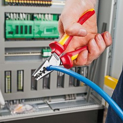 Krimpovací kleště na koncové dutinky potaženo plastem 180 mm - 9771180