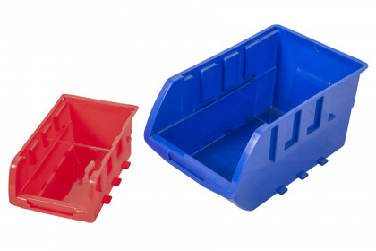 Kovový regál s plastovými boxy 47 ks - SBRF3447