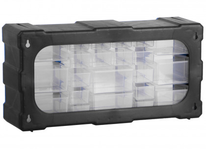 Plastový organizér / box na šroubky, 22 rozdělovníků - MW1503