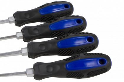 Dlouhé šroubováky 450 mm 4 ks (PH1 | PH2 | SL4 | SL6) - AH140401