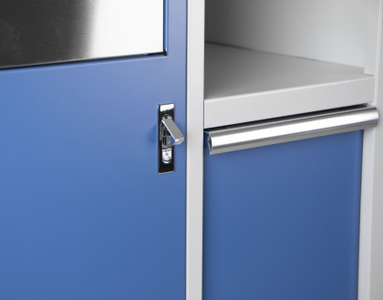 Celokovová dílenská skříňka PROFI BLUE 680x458x910 mm - MTGC1301A