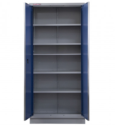 Celokovová široká dílenská skříň PROFI BLUE 915x458x2000 mm - MTGB1336