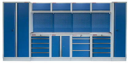 Kvalitní PROFI BLUE dílenský nábytek 4235 x 495 x 2000 mm - MTGS1300AL