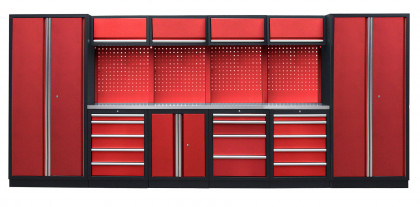 Kvalitní PROFI RED dílenský nábytek - 4535 x 2000 x 495 mm - RTGS1300AP