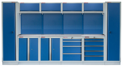 Kvalitní PROFI BLUE dílenský nábytek 3920 x 495 x 2000 mm - MTGS1300BB8