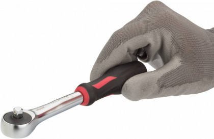 Přepínací ráčna 1/4" s 360°otočnou rukojetí, délka 176 mm VIGOR - V5436