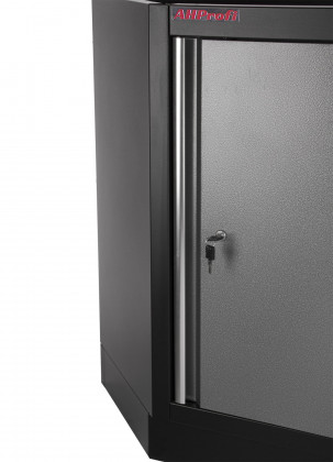 Celokovová rohová dílenská skříňka PROFI jednokřídlá - TGC1300B