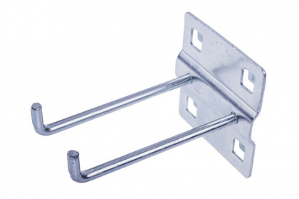 Dvojitý hák do děrované desky, 87 mm - WGB1331E