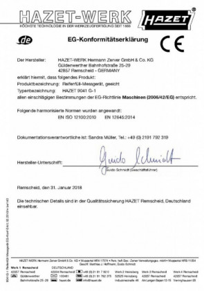 Kalibrovaný hustič pneu s manometrem 9041G-1 HAZET - HA212385