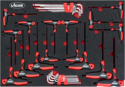 Sada úhlových šroubováků a s T-rukojetí - V5175