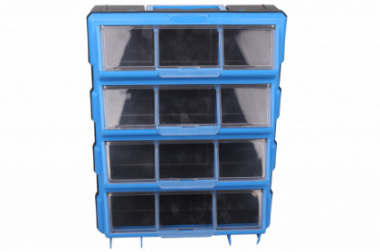 Plastový organizér / box na šroubky, 12 rozdělovníků - MW1504