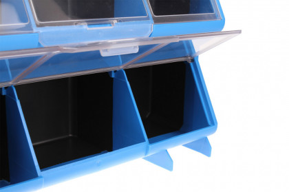 Plastový organizér / box na šroubky, 12 rozdělovníků - MW1504