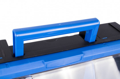 Plastový organizér / box na šroubky, 12 rozdělovníků - MW1504