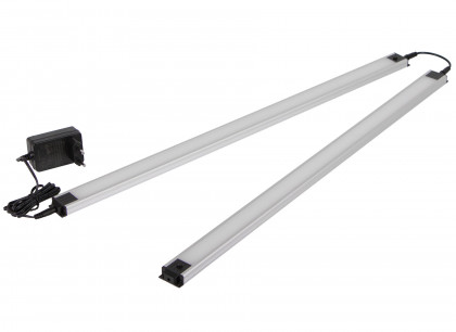 Osvětlení dílenského nábytku PROFI - 2x LED panel 8W s adaptérem a propojkou - LED8WBAL2