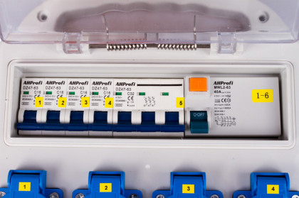 Mobilní rozvodná skříň 32A, 6 výstupů - FNP8605