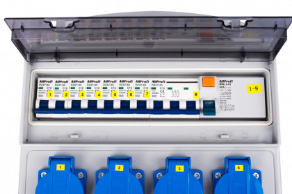 Mobilní rozvodná skříň 32A, 10 výstupů - FNP8607